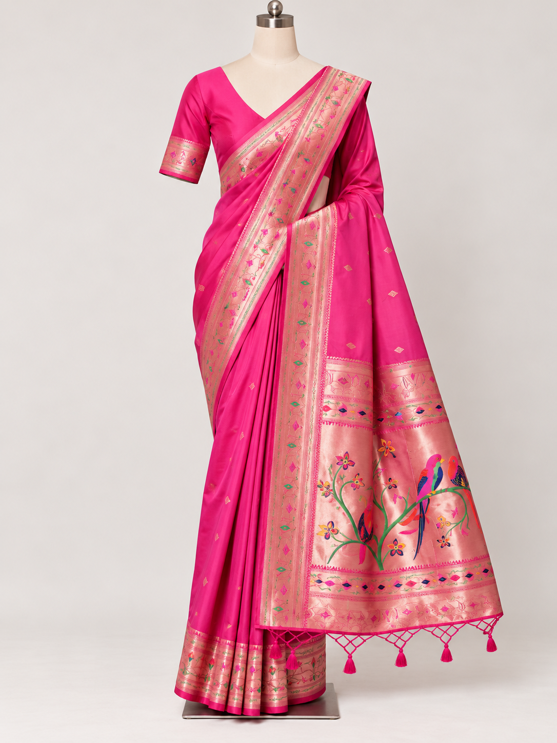 Banarsi Paithani with MeenaKari Butti
