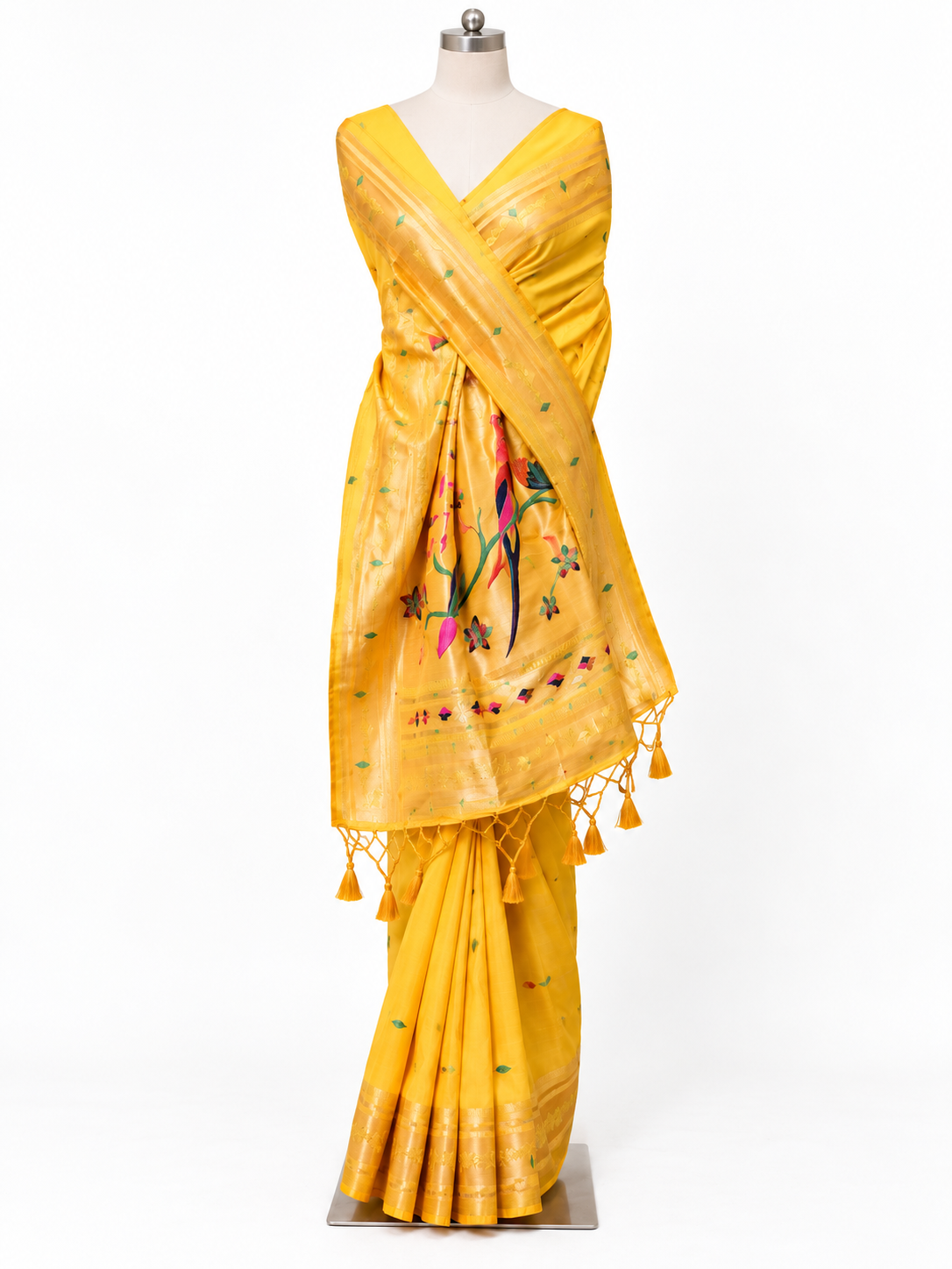 Banarsi Paithani with MeenaKari Butti