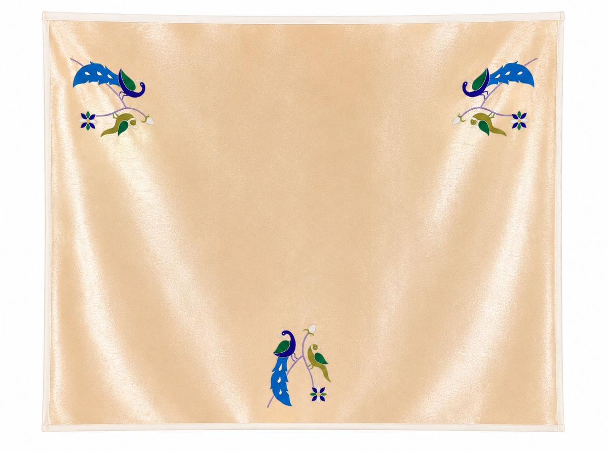 Delicate Peacock Parrot Motif Blouse Piece