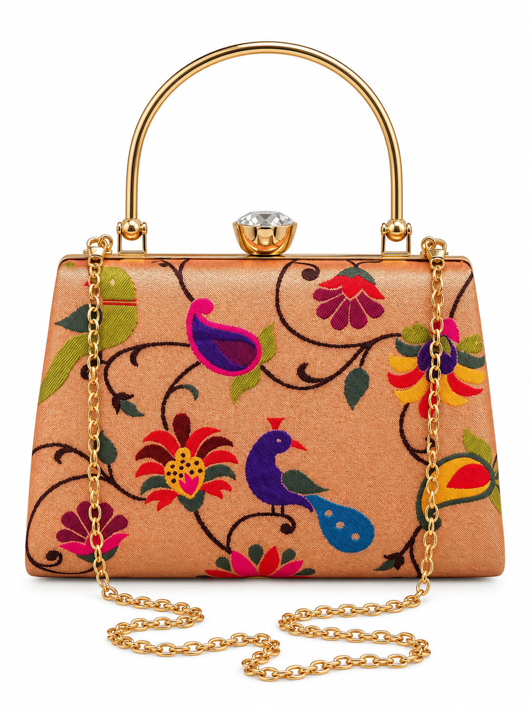 Paithani All Over Design Frame- Classic Trapezoid