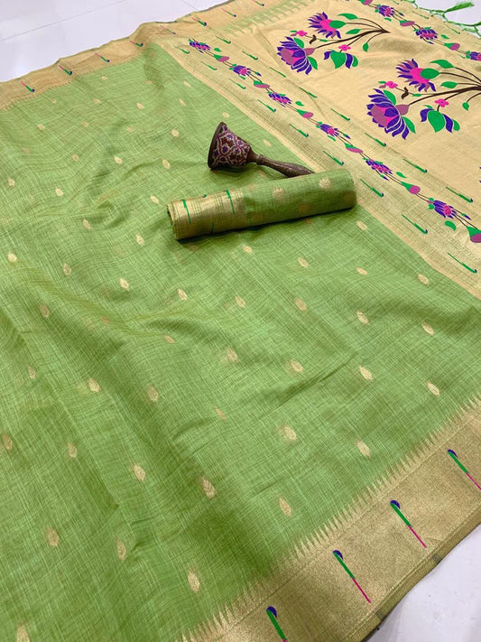 Muga cotton with Muniya border