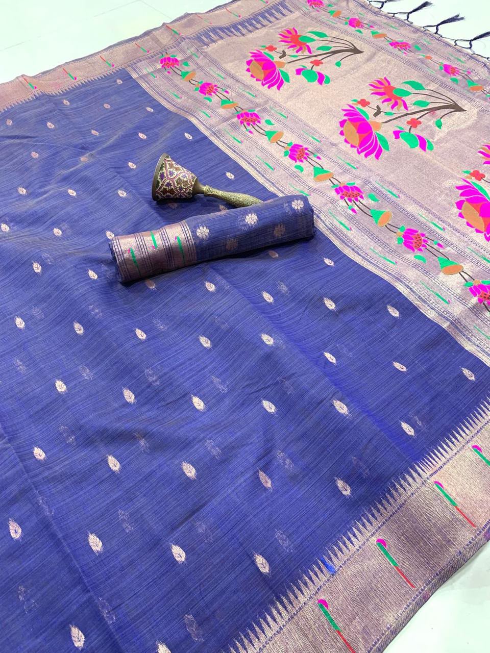 Muga cotton with Muniya border
