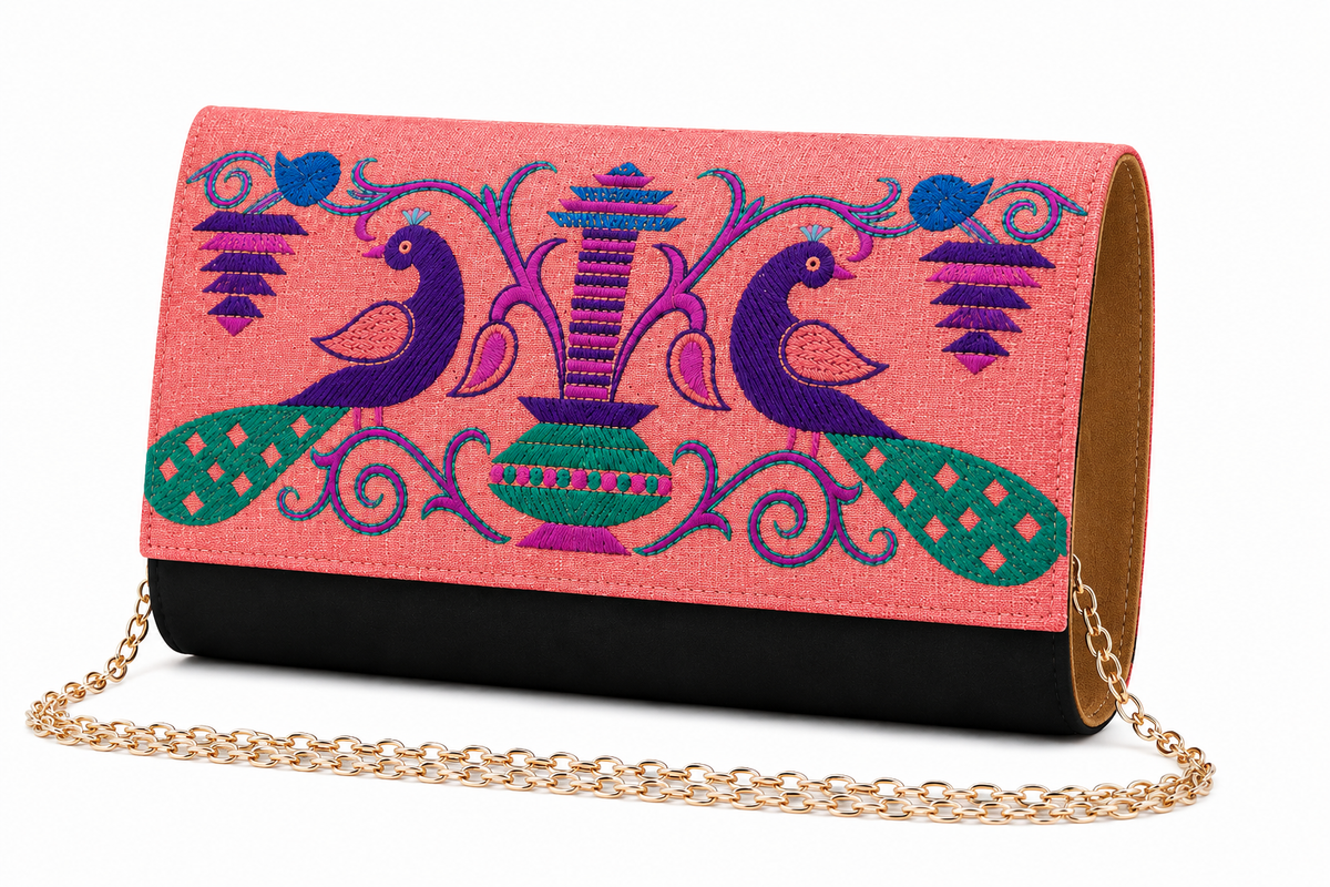 Small Paithani Clutch