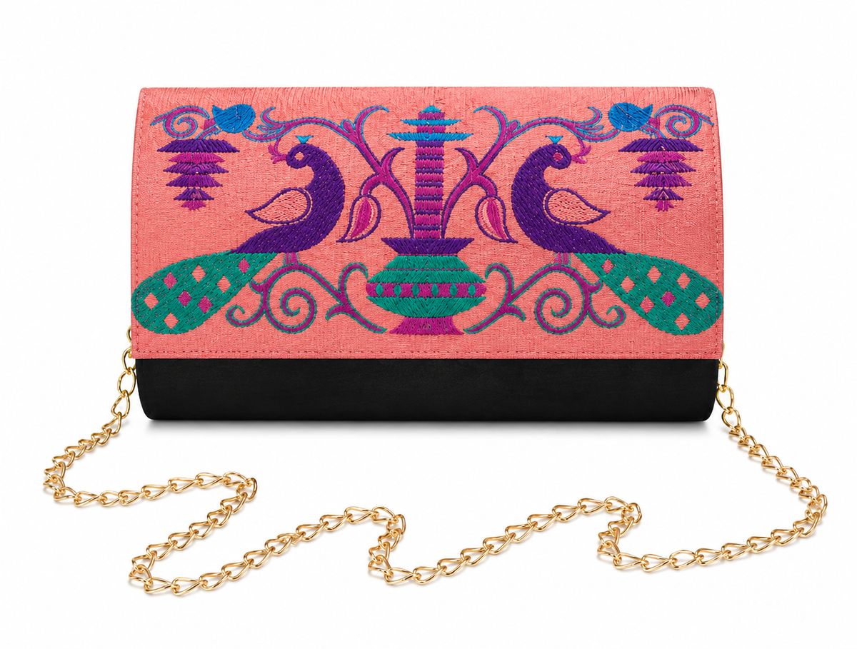 Small Paithani Clutch