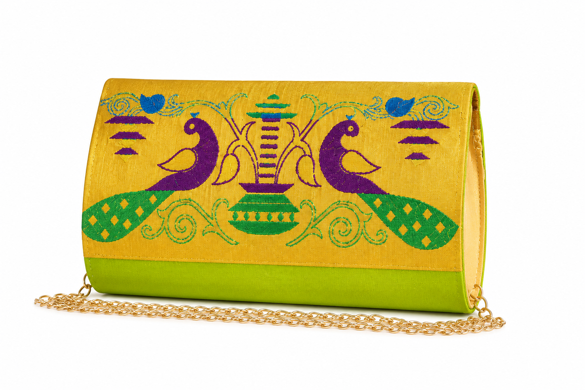 Small Paithani Clutch
