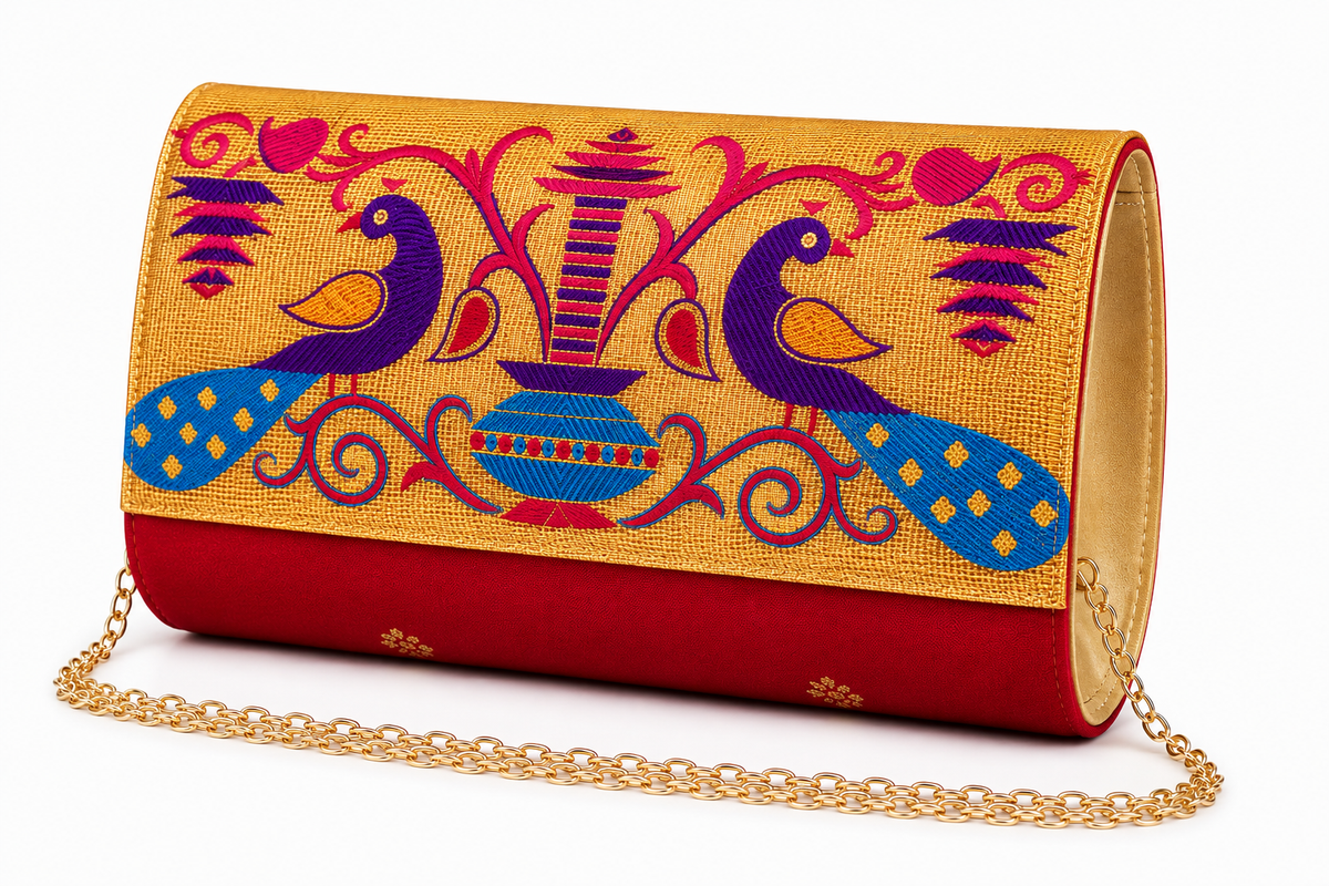 Small Paithani Clutch