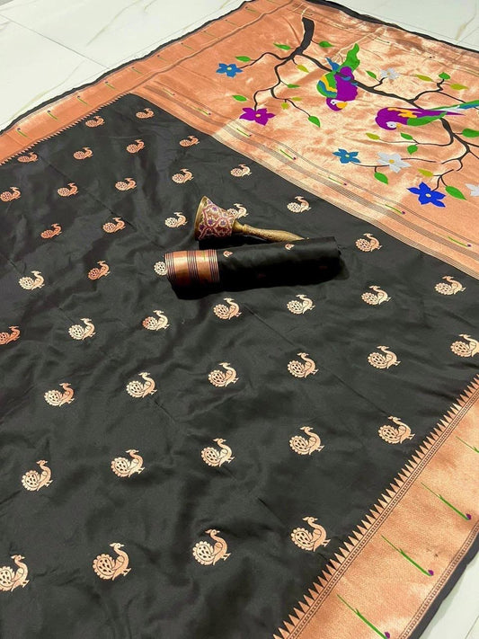 Soft Silk Paithani with Muniya Border