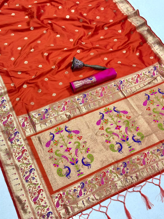 Soft Silk Kanchivaram with Muniya and Peacock Borders